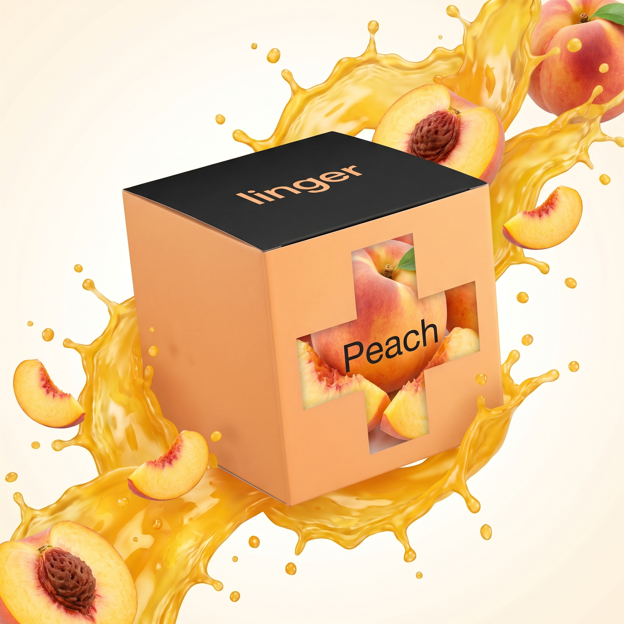 Peach flavour box